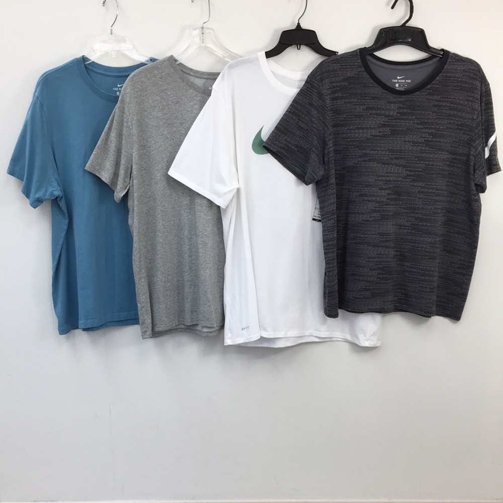 Nike Mens Short Sleeve Shirts Bundle of 4 Size XXL EXCELLENT Condition